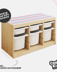 Trofast Top Stripes Pink Decal - Furniture Decals - Trofast