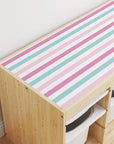 Trofast Top Stripes Pink Decal - Furniture Decals - Trofast