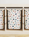 Trofast Tub Abstract Dots Warm Decals - Furniture Decals