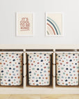 Trofast Tub Abstract Dots Warm Decals - Furniture Decals