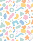 Trofast Tub Abstract Shapes Bright Decals - Furniture