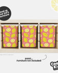 Trofast Tub Fruity Lemons Decals - Furniture Decals