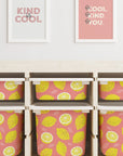 Trofast Tub Fruity Lemons Decals - Furniture Decals