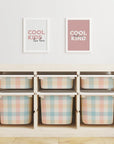 Trofast Tub Gingham Multi Decals - Furniture Decals