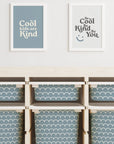 Trofast Tub Scallops Blue Decals - Furniture Decals