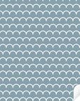 Trofast Tub Scallops Blue Decals - Furniture Decals