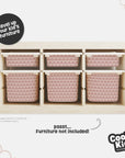 Trofast Tub Scallops Nude Decals - Furniture Decals