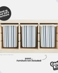 Trofast Tub Stripes Blue Decals - Furniture Decals