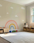 Warm Rainbow Wall Decal - DW3. Sun Clouds