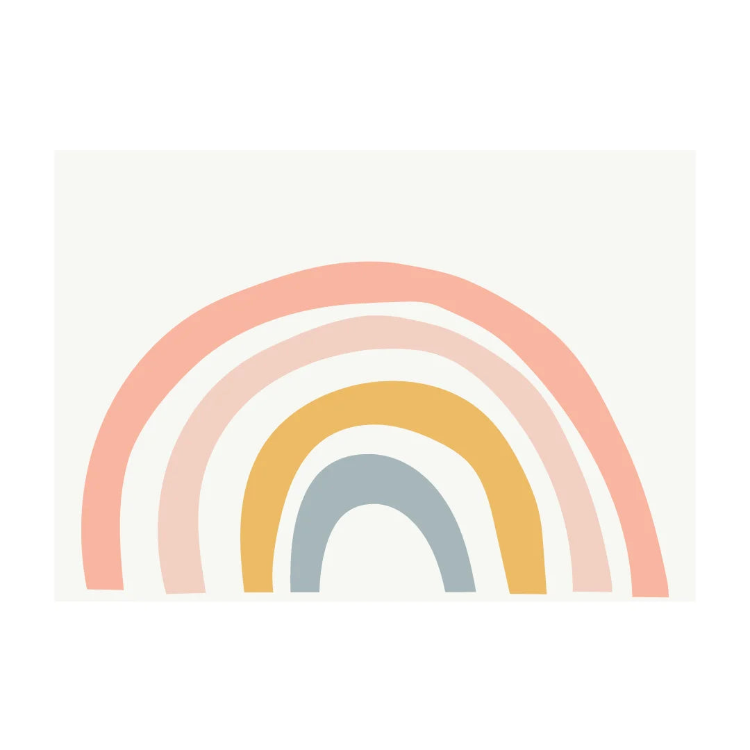 Warm Rainbow Wall Decal - DW3. Sun Clouds