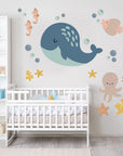 Warm Sea Creatures Big Wall Decal - DW8. Surf & Decals