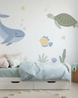 Whale and Friends Wall Decals - DW5. Animal