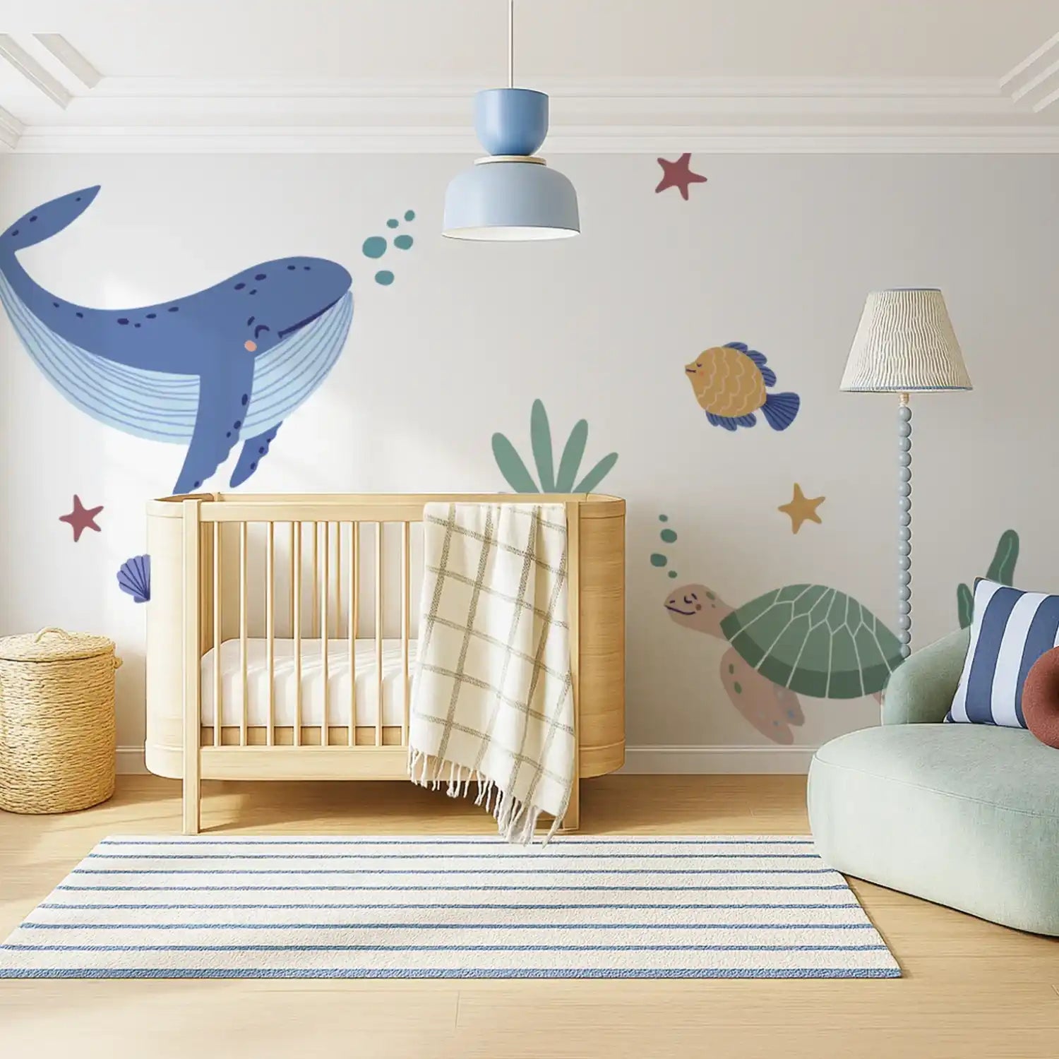 Whale and Friends Wall Decals - DW5. Animal