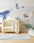 Whale and Friends Wall Decals - DW5. Animal