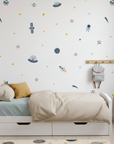 Blue Planets Kid's Wall Decal
