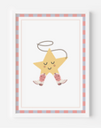 Cowgirl Star Wall Print