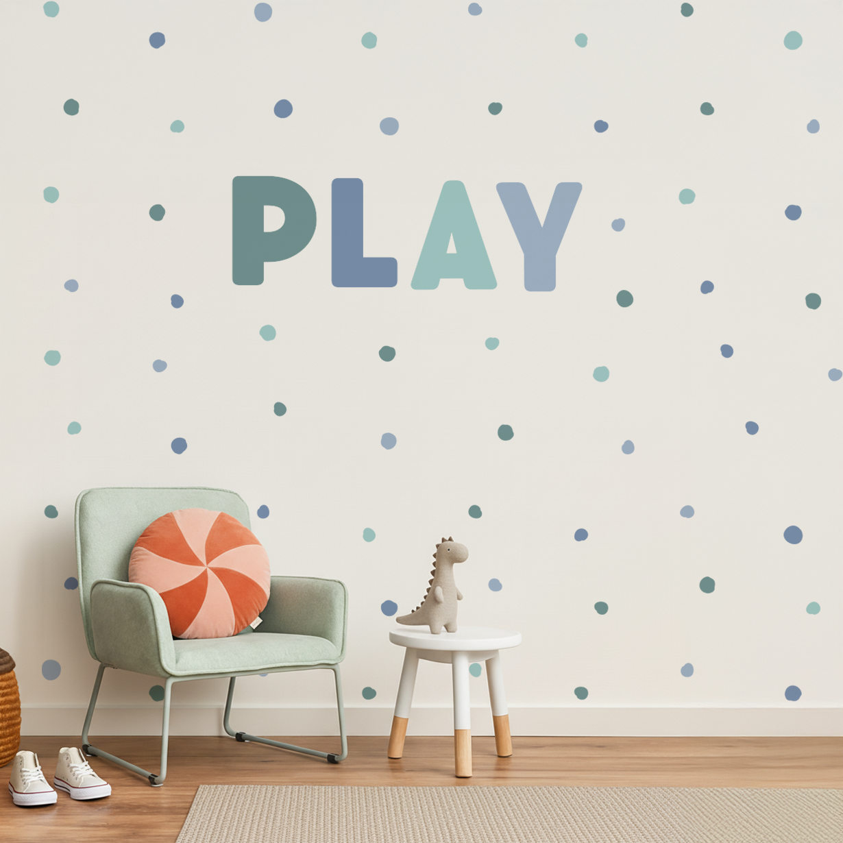 PLAY Letters Wall Decal