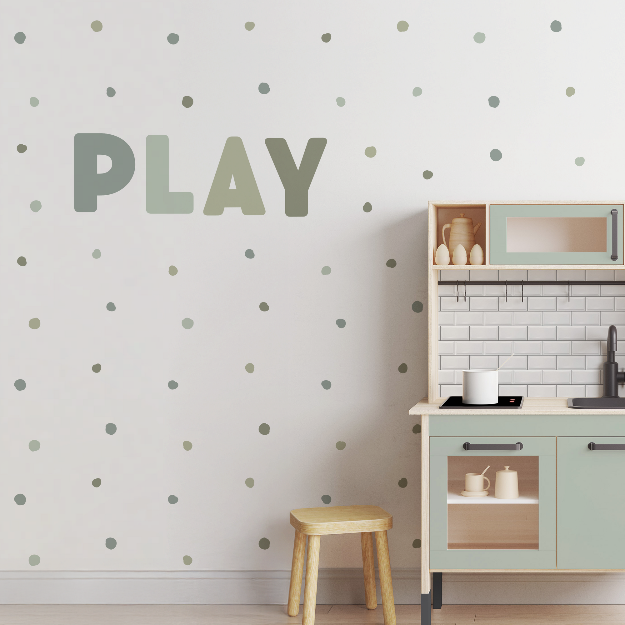 PLAY Letters Wall Decal