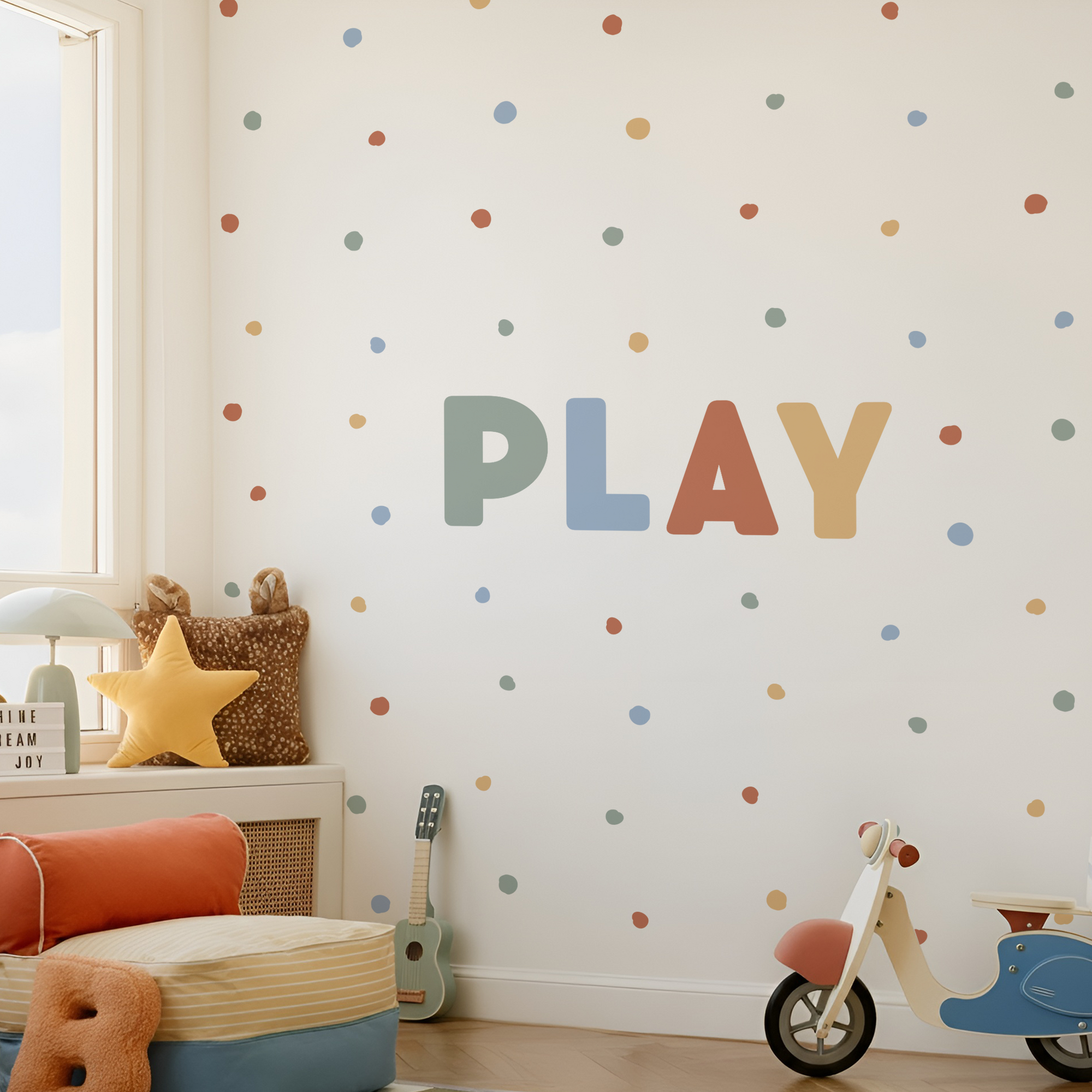 PLAY Letters Wall Decal