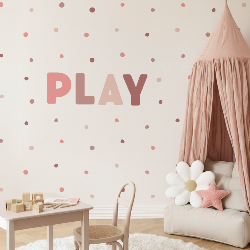 PLAY Letters Wall Decal
