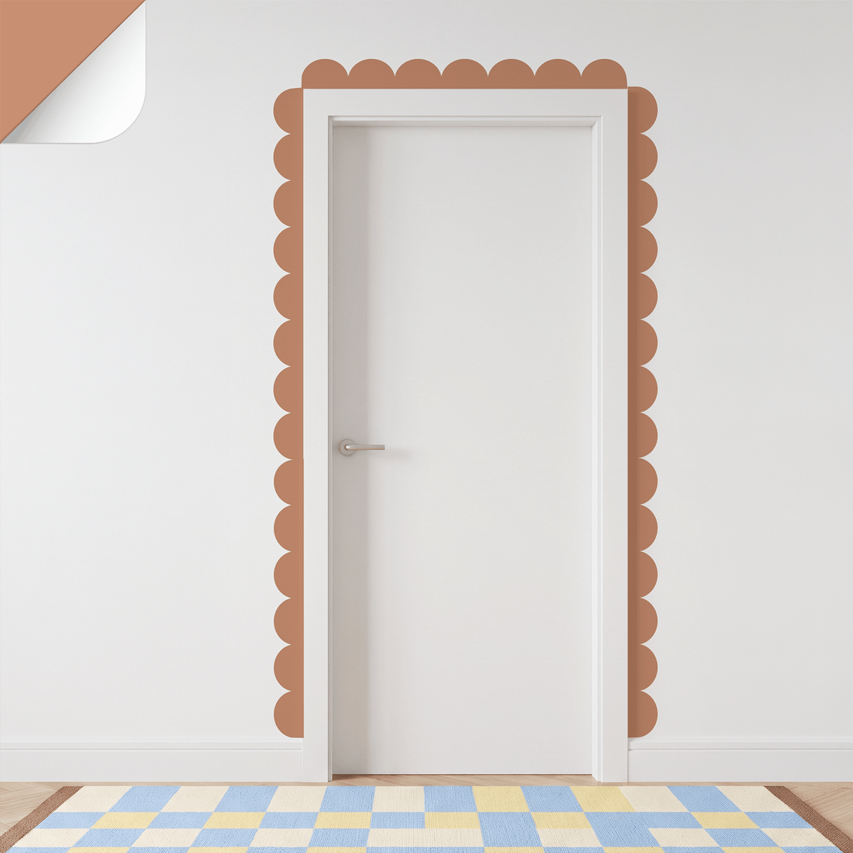 Coloured Scalloped Border Decals
