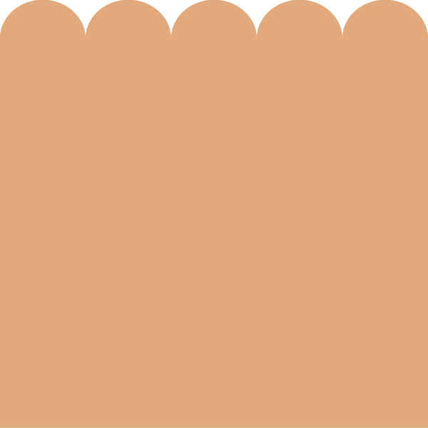 Sample: Scallop Block Colour Wall Panels - Apricot