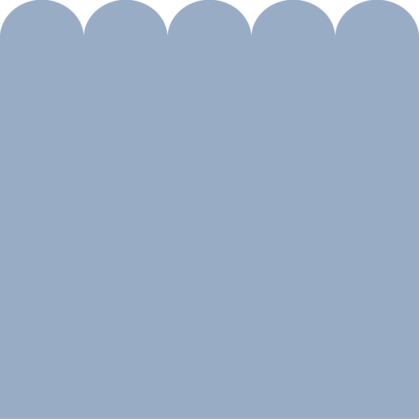 Sample: Scallop Block Colour Wall Panels - Blue