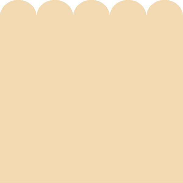 Sample: Scallop Block Colour Wall Panels - Butter
