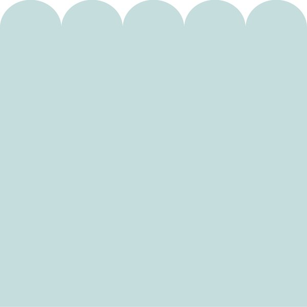 Sample: Scallop Block Colour Wall Panels - Mint