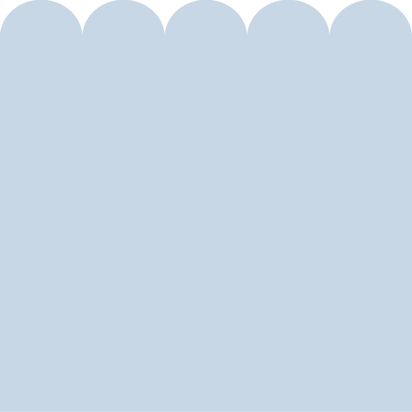 Sample: Scallop Block Colour Wall Panels - Sky