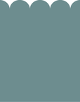 Sample: Scallop Block Colour Wall Panels - Teal