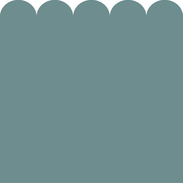 Sample: Scallop Block Colour Wall Panels - Teal
