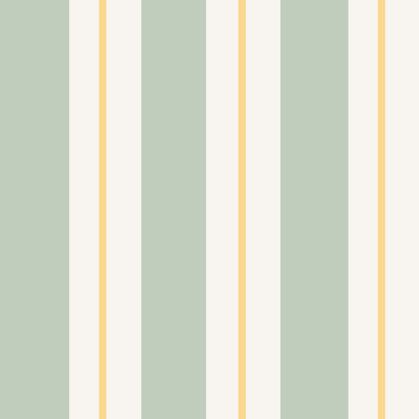 Sample: Lines & Stripes Wall Panels - Sage & Yellow