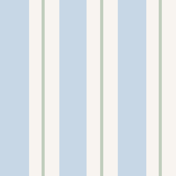 Sample: Lines & Stripes Wall Panels - Sky & Sage