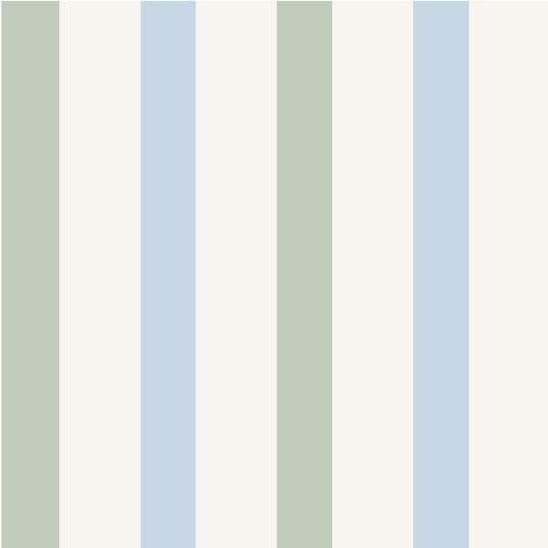Sample: Mixed Stripe Wall Panels -  Sage & Sky