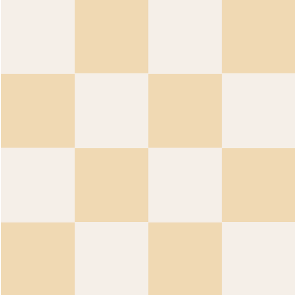 Sample: Checkered Wall Panels - Milk & Butter