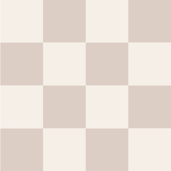 Sample: Checkered Wall Panels - Milk & Neutral