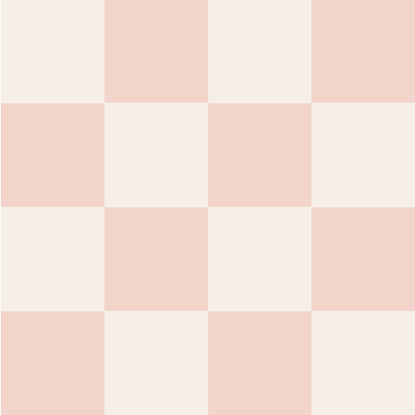 Sample: Checkered Wall Panels - Milk & Pink
