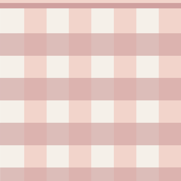 Sample: Gingham Wall Panels - Pink & Blush