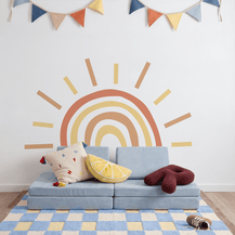 Rainbow Sun Wall Decal