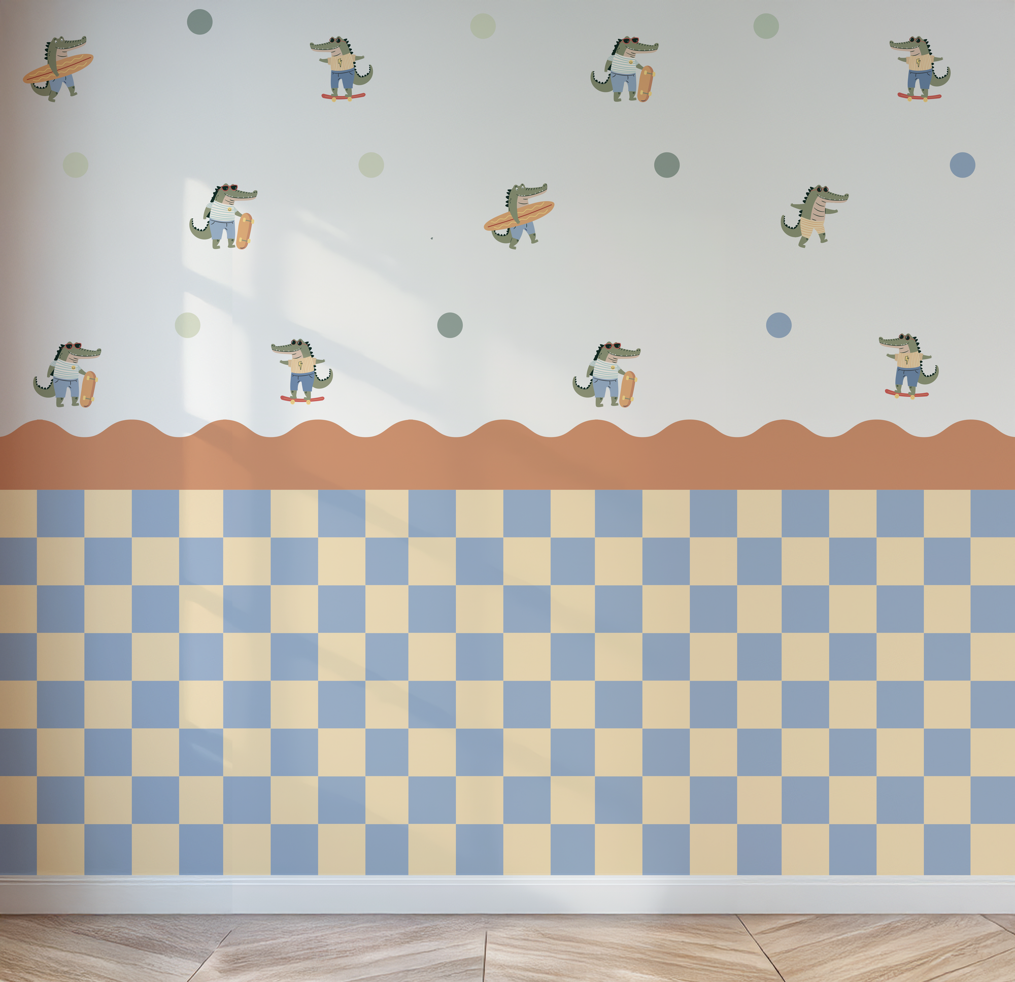 Surf &amp; Skater Gator Wall Decals