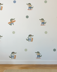 Surf & Skater Gator Wall Decals