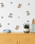 Surf & Skater Gator Wall Decals