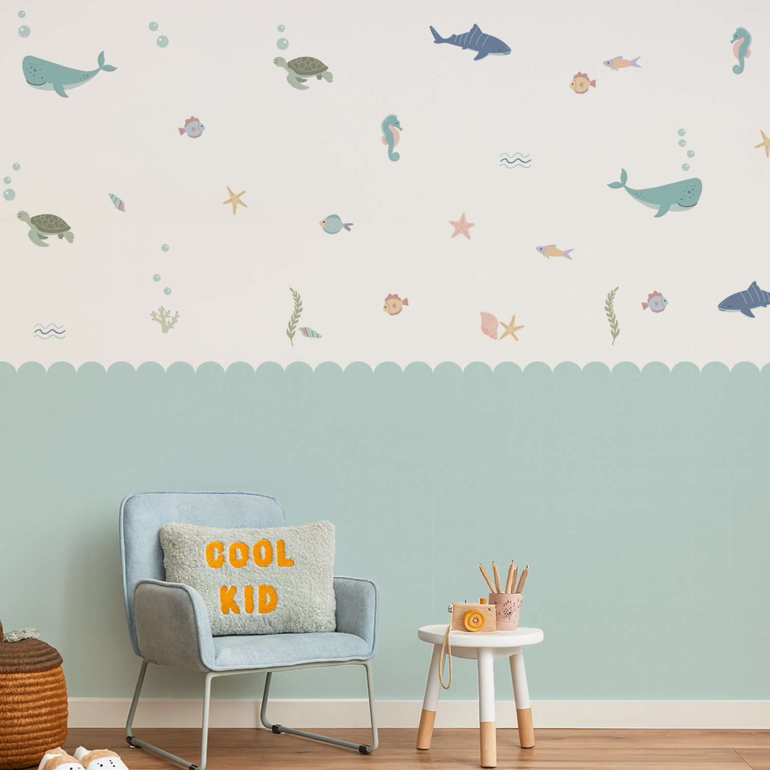 Splash Squad Wall Decals | Sea Animals Kids Wall Stickers | Cool Kids ...