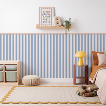 Striped Scalloped Border Panels