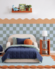 Checkered Waves Wall Panels