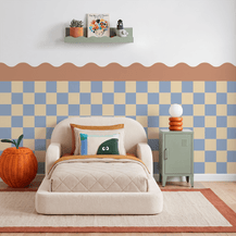 Checkered Waves Wall Panels
