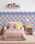 Checkered Waves Wall Panels