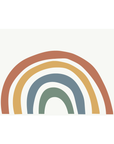 Autocollant mural arc-en-ciel terreux