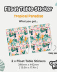 Flisat Table Tropical Paradise Decal